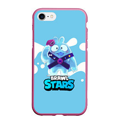 Чехол iPhone 7/8 матовый Сквик Squeak Brawl Stars, цвет: 3D-малиновый