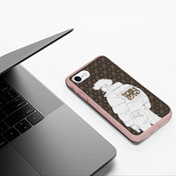 Чехол iPhone 7/8 матовый Cowboy Bebop Louis Vuitton, цвет: 3D-светло-розовый — фото 2