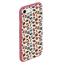 Чехол iPhone 7/8 матовый Box, цвет: 3D-малиновый — фото 2