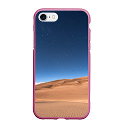 Чехол iPhone 7/8 матовый Пустыня, цвет: 3D-малиновый