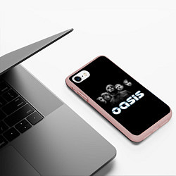Чехол iPhone 7/8 матовый OASIS, цвет: 3D-светло-розовый — фото 2
