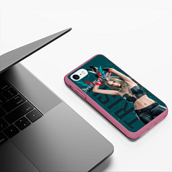 Чехол iPhone 7/8 матовый Trish, цвет: 3D-малиновый — фото 2