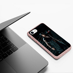Чехол iPhone 7/8 матовый V in DMC, цвет: 3D-светло-розовый — фото 2
