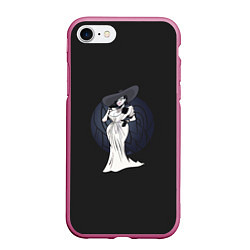 Чехол iPhone 7/8 матовый Resident Evil Lady Dimitrescu, цвет: 3D-малиновый