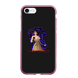 Чехол iPhone 7/8 матовый Resident Evil The maiden, цвет: 3D-малиновый