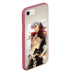 Чехол iPhone 7/8 матовый Gurren Lagann Kamina, цвет: 3D-малиновый — фото 2