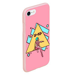 Чехол iPhone 7/8 матовый Motoko Art, цвет: 3D-светло-розовый — фото 2