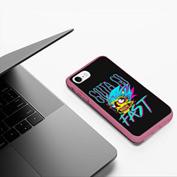 Чехол iPhone 7/8 матовый Gotta go fast, цвет: 3D-малиновый — фото 2