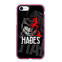 Чехол iPhone 7/8 матовый Hades, цвет: 3D-малиновый