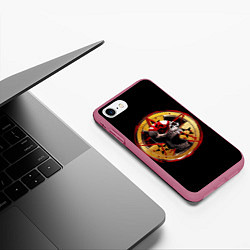 Чехол iPhone 7/8 матовый Five Finger Death Punch FFDP, цвет: 3D-малиновый — фото 2