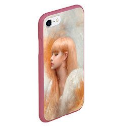 Чехол iPhone 7/8 матовый Розэ маслом, цвет: 3D-малиновый — фото 2