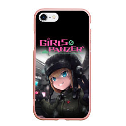 Чехол iPhone 7/8 матовый Девушки и танки Girls und Panzer Z, цвет: 3D-светло-розовый
