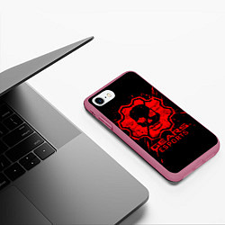 Чехол iPhone 7/8 матовый Gears esports, цвет: 3D-малиновый — фото 2