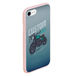 Чехол iPhone 7/8 матовый Custom Bike, цвет: 3D-светло-розовый — фото 2