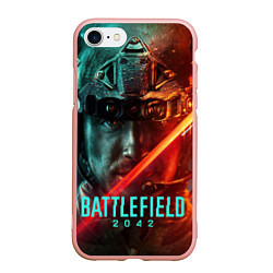 Чехол iPhone 7/8 матовый Battlefield 2042 Soldier face