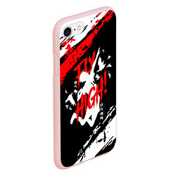 Чехол iPhone 7/8 матовый FLY HIGH! Haikyu!!, цвет: 3D-светло-розовый — фото 2