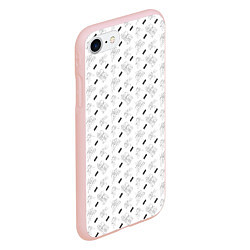 Чехол iPhone 7/8 матовый JUDO, цвет: 3D-светло-розовый — фото 2