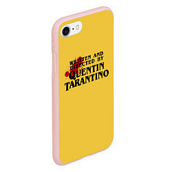 Чехол iPhone 7/8 матовый Quentin Tarantino, цвет: 3D-светло-розовый — фото 2