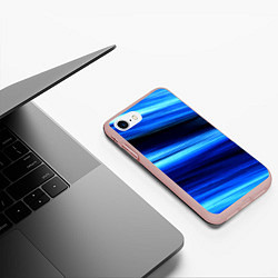 Чехол iPhone 7/8 матовый Морской, цвет: 3D-светло-розовый — фото 2