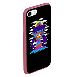 Чехол iPhone 7/8 матовый Арт Pop Art, цвет: 3D-малиновый — фото 2