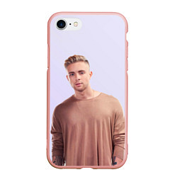 Чехол iPhone 7/8 матовый Милый Егор, цвет: 3D-светло-розовый