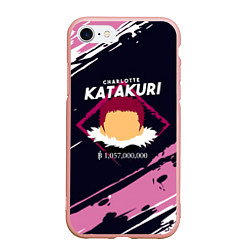 Чехол iPhone 7/8 матовый Шарлотта Катакури One Piece, цвет: 3D-светло-розовый