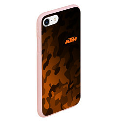 Чехол iPhone 7/8 матовый KTM КТМ CAMO RACING, цвет: 3D-светло-розовый — фото 2