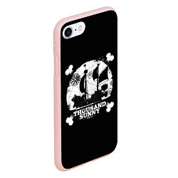 Чехол iPhone 7/8 матовый One Piece team, цвет: 3D-светло-розовый — фото 2