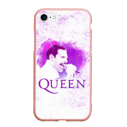 Чехол iPhone 7/8 матовый Freddie Mercury Queen Z, цвет: 3D-светло-розовый