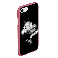 Чехол iPhone 7/8 матовый Кейт Флинт, цвет: 3D-малиновый — фото 2