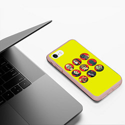Чехол iPhone 7/8 матовый Sliknot bros, цвет: 3D-светло-розовый — фото 2