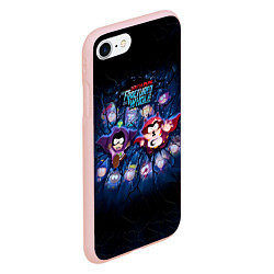 Чехол iPhone 7/8 матовый Супергеройская команда, цвет: 3D-светло-розовый — фото 2