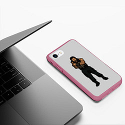 Чехол iPhone 7/8 матовый RISE OF THE ROMAN EMPIRE, цвет: 3D-малиновый — фото 2