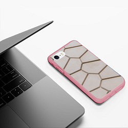 Чехол iPhone 7/8 матовый Ячейки, цвет: 3D-баблгам — фото 2