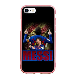 Чехол iPhone 7/8 матовый МЕССИ MESSI, цвет: 3D-баблгам