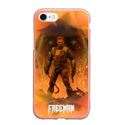 Чехол iPhone 7/8 матовый FREEMAN GMAN HALF-LIFE Z, цвет: 3D-светло-розовый