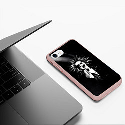Чехол iPhone 7/8 матовый Горшок на концерте, цвет: 3D-светло-розовый — фото 2
