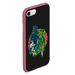 Чехол iPhone 7/8 матовый Stone Ocean JoJo, цвет: 3D-малиновый — фото 2