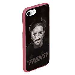 Чехол iPhone 7/8 матовый Keith Flint THE PRODIGY Z, цвет: 3D-малиновый — фото 2