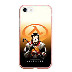 Чехол iPhone 7/8 матовый FREEMAN HALF-LIFE Z, цвет: 3D-светло-розовый