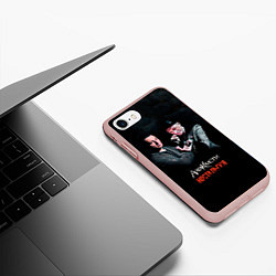 Чехол iPhone 7/8 матовый Агата Кристи НОСТАЛЬГИЯ, цвет: 3D-светло-розовый — фото 2