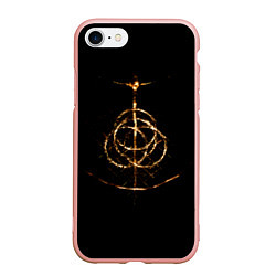 Чехол iPhone 7/8 матовый Elden Ring, цвет: 3D-светло-розовый