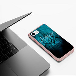 Чехол iPhone 7/8 матовый ЭХО СУДНОГО ДНЯ - Ария, цвет: 3D-светло-розовый — фото 2