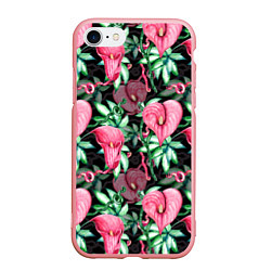 Чехол iPhone 7/8 матовый Цветы в райском саду