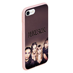 Чехол iPhone 7/8 матовый Maneskin, цвет: 3D-светло-розовый — фото 2