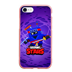 Чехол iPhone 7/8 матовый Ninja Ash Brawl Stars Эш, цвет: 3D-баблгам