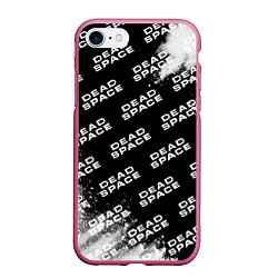 Чехол iPhone 7/8 матовый Dead Space - Exposion Pattern, цвет: 3D-малиновый