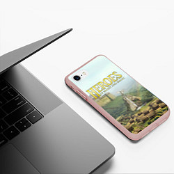 Чехол iPhone 7/8 матовый Оплот Heroes of Might and Magic 3 Z, цвет: 3D-светло-розовый — фото 2