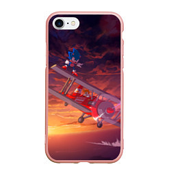 Чехол iPhone 7/8 матовый AMY ROSE SONIC СОНИК Z, цвет: 3D-светло-розовый