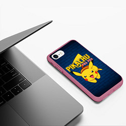 Чехол iPhone 7/8 матовый ПИКА ПИКА PIKA PIKA, цвет: 3D-малиновый — фото 2